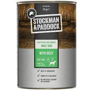 Stockman & Paddock Beef 6 Can Slab [w:1.2kg Var:beef] 