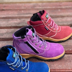 Otway Purple Women's work boots