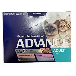 Advance Cat Adult Ocean Fish/indoor 12x85g