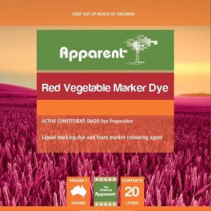 Apparent Red Vegetable Marker Dye