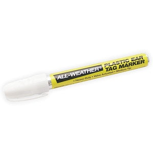 CATTLE EAR TAG MARKER WHITE