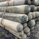 Pine Pole Bollard Domed