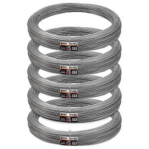 Plain Wire 2.5mm Whites Murray [ten:medium Gal:heavy Len:1500m] 