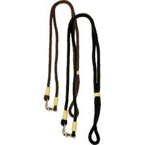 Roper Reins Poly Snap Ends Brown 8'