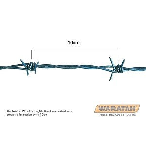 Barbed Wire 2.5mm - 400m Soft Longlife Waratah