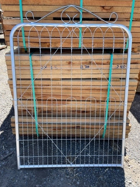 Red Loop Gates Big Red Pedestrian Gate - Dbl Loop - Elena - Gal Finish