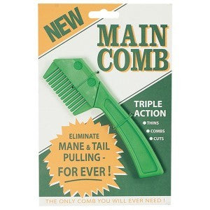 The Main Comb Mane/tail Comb Green