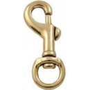 Brass snaphook roundeye swivel