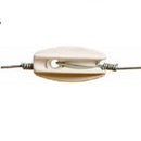 THUNDERBIRD BULLNOSE WHITE END STRAIN INSULATOR