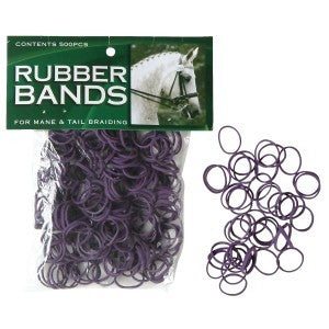 rubber bands horse plaits