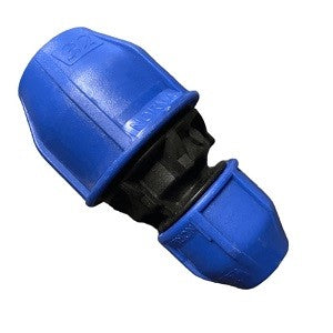 Joiner for blue line poly pipe reducer
